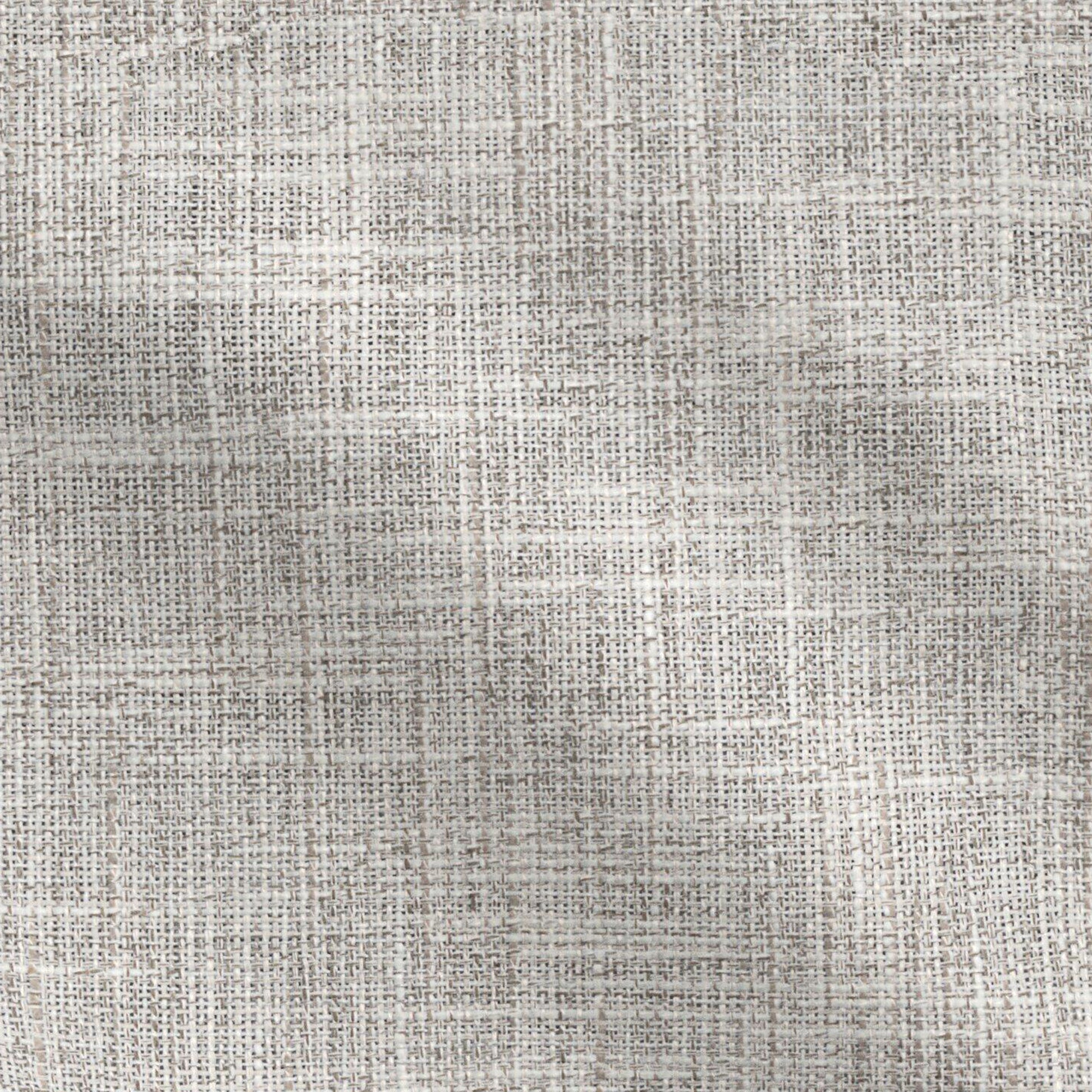 Brown linen-textured woven fabric close-up with a subtle crosshatch pattern.