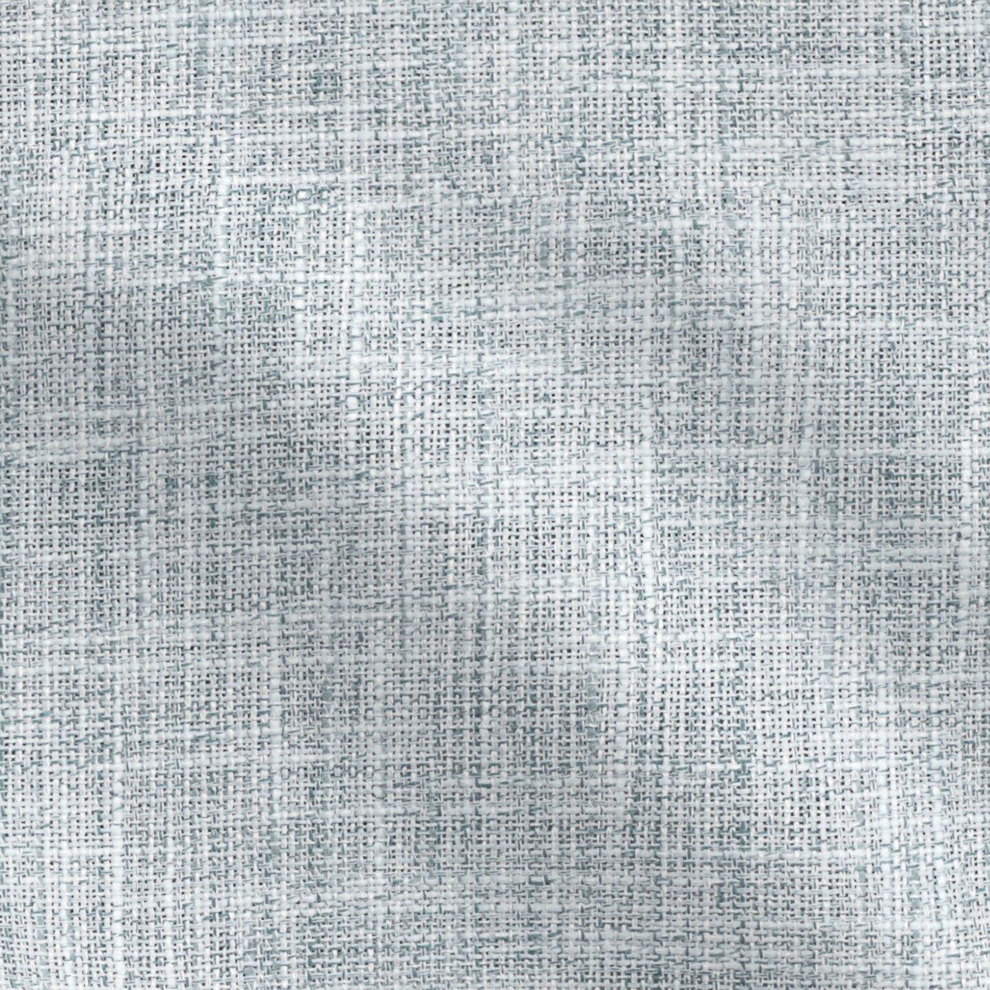 Plain blue woven fabric with subtle linen texture.