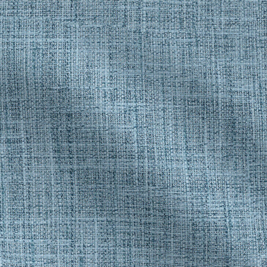 JF Fabrics  DUPONT 67 Fabric Plain Blue  Double Width, Wide Width, Linen Texture - 9954867 J9681