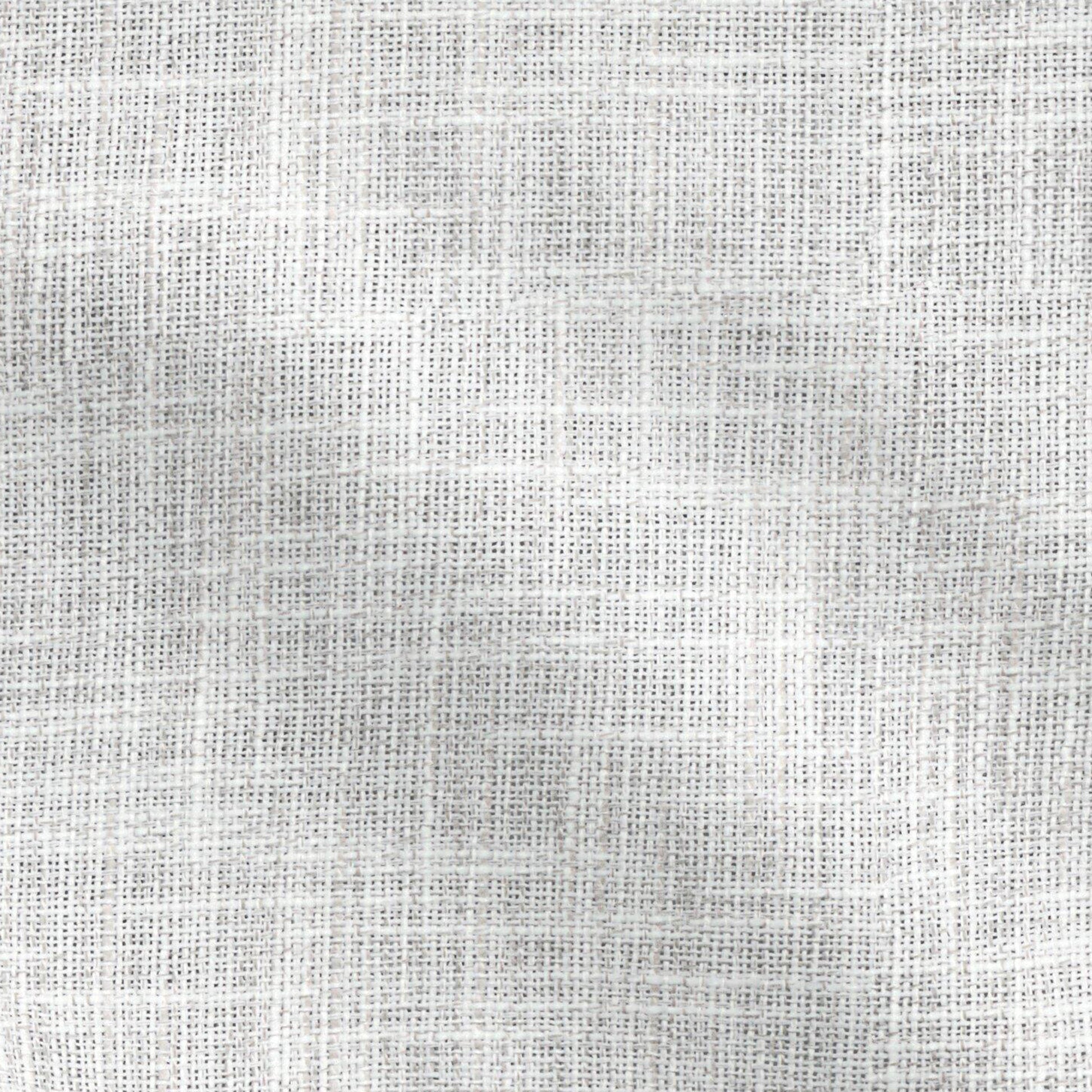 Light gray linen-like woven fabric texture with a subtle grid pattern; ideal for upholstery and home textiles.
