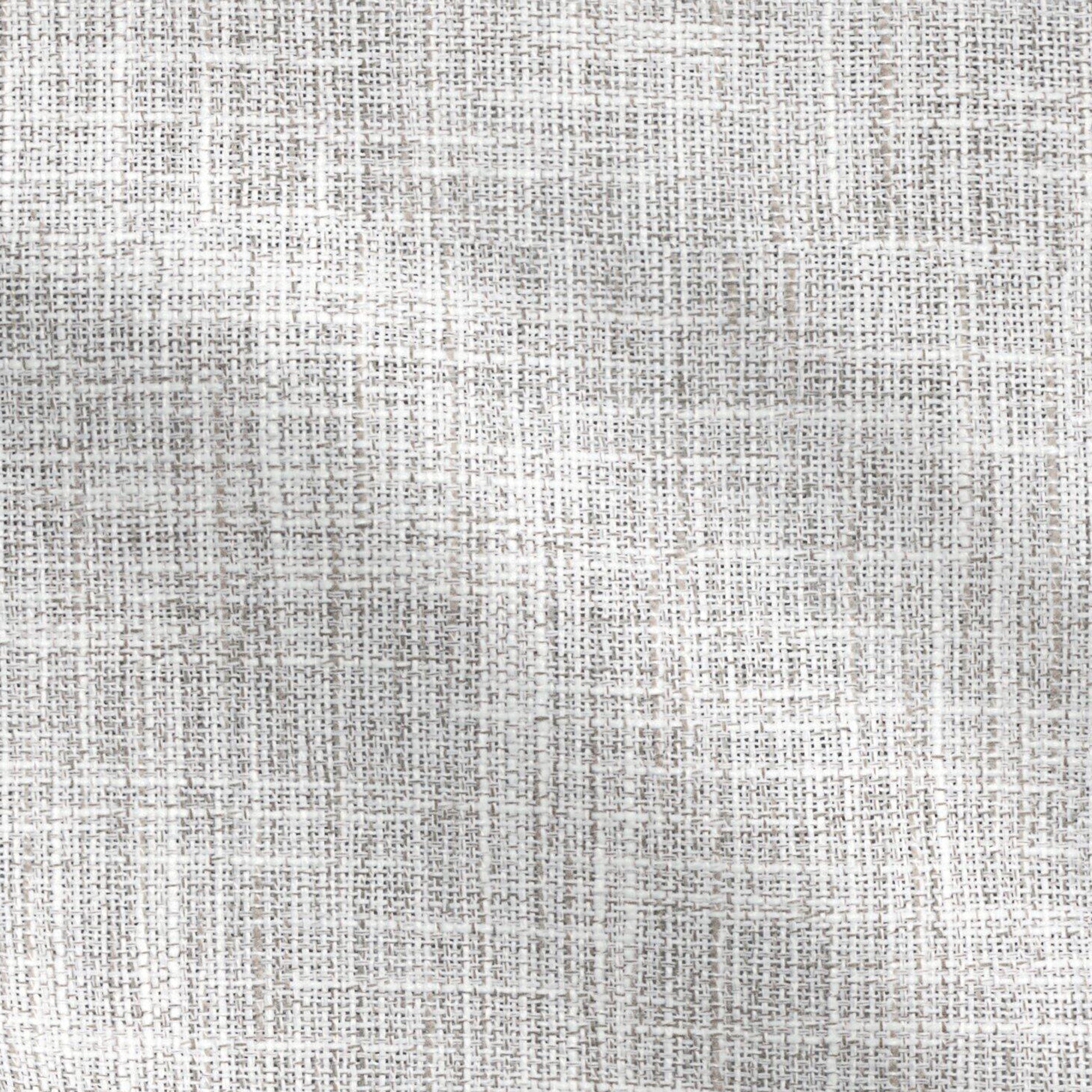 Light gray-beige woven linen-like fabric texture with a subtle grid pattern, ideal for upholstery or drapery.