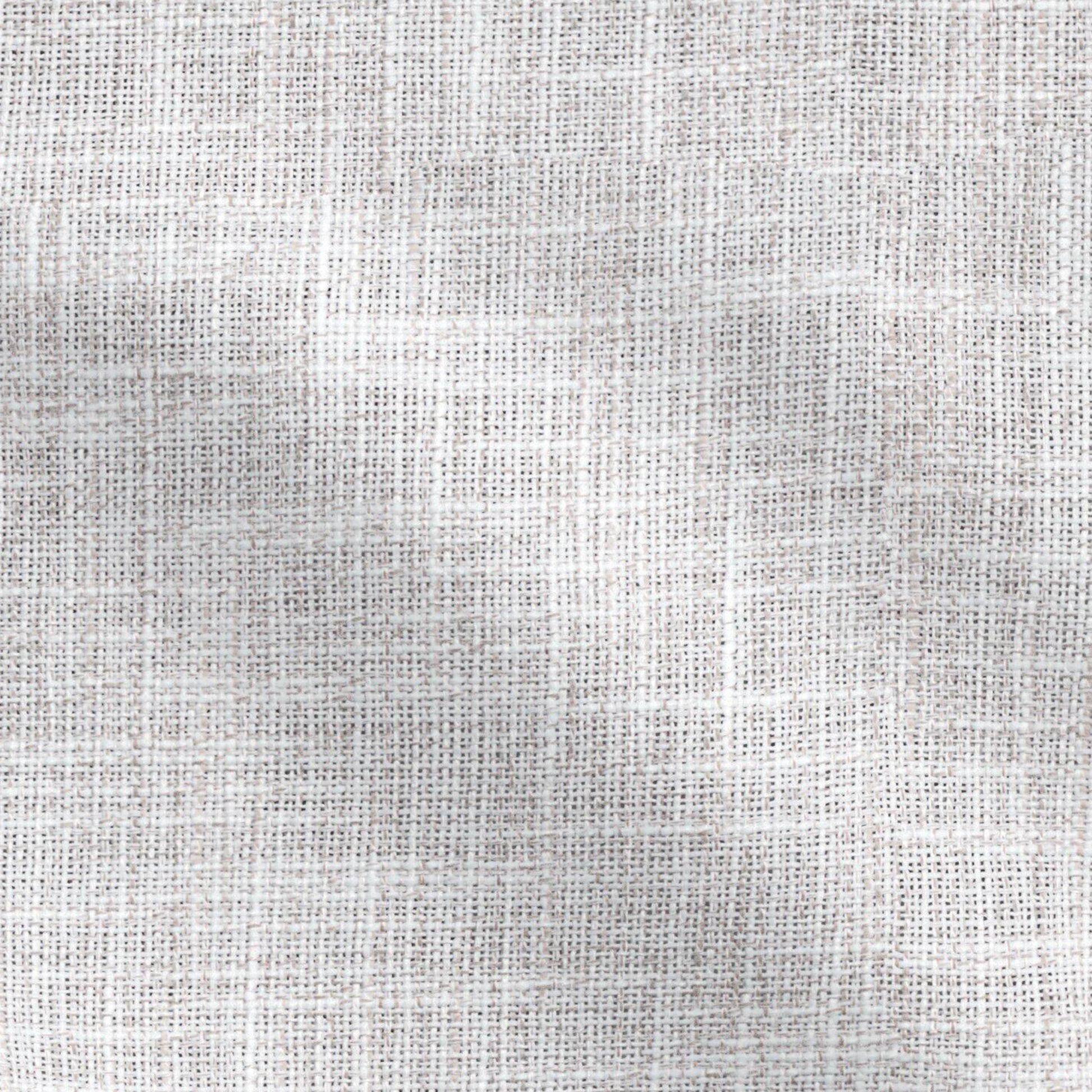Grey and brown plain fabric with linen texture and visible crosshatch weave