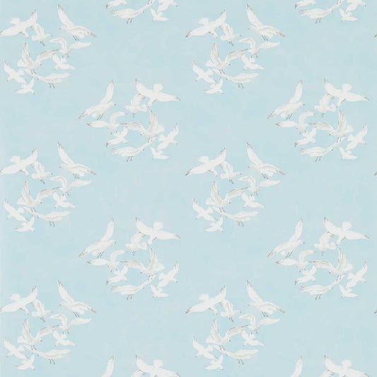 SANDERSON Seagulls Wallpaper Other Blue  Gravure Printed Wallpaper - DVIN214585