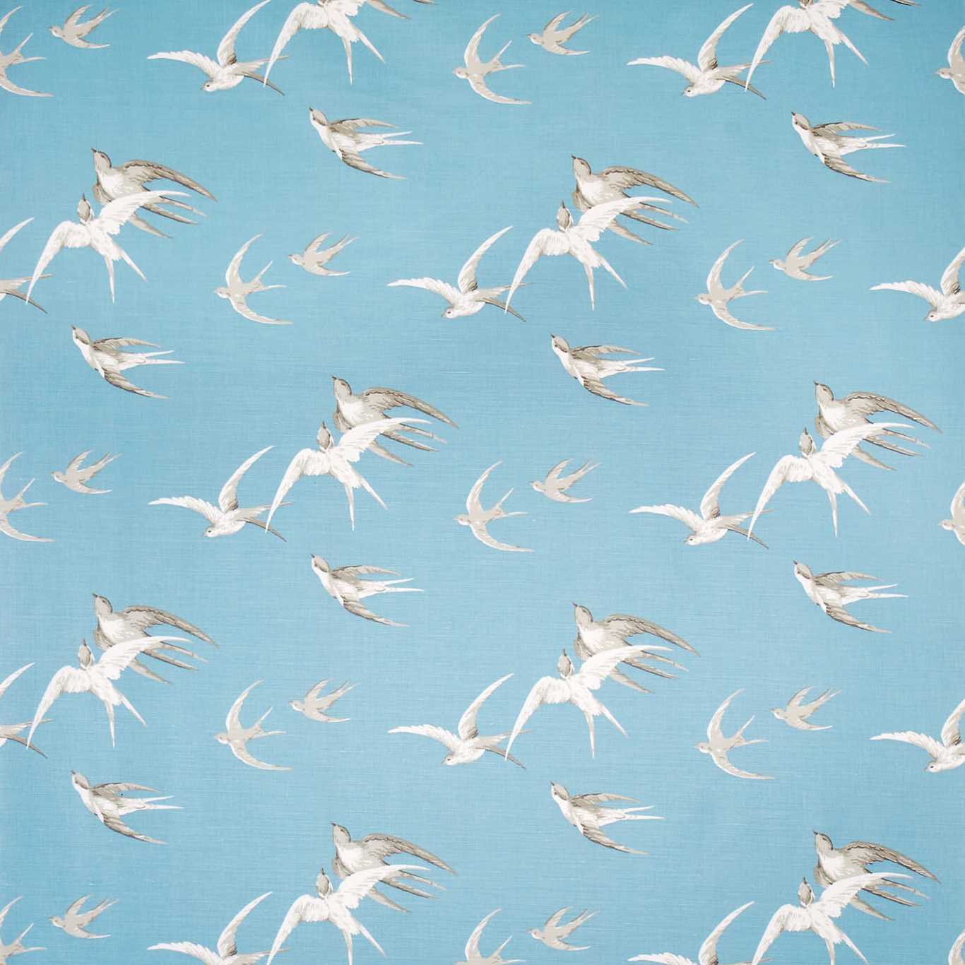 SANDERSON Swallows Fabric Birds Wedgewood   - DVIPSW203