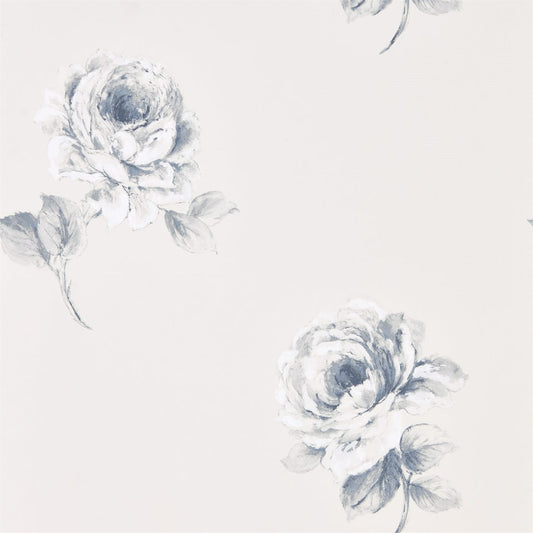 SANDERSON OUTLET Rosa  Wallpaper Classic Floral Rosa Indigo   - DWAP216277