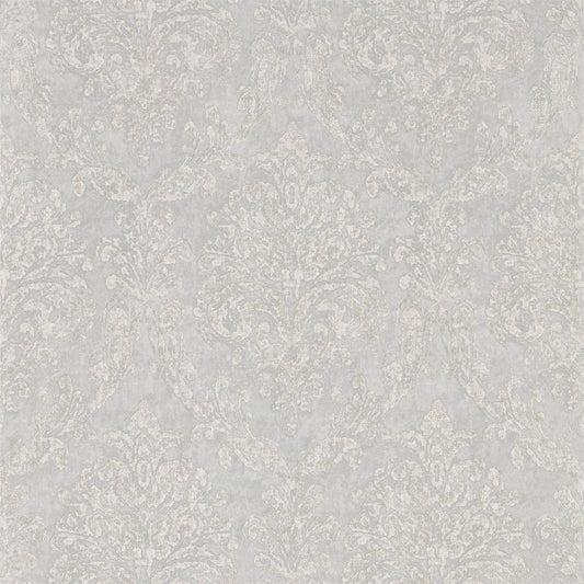 SANDERSON Riverside Damask Wallpaper Damasks Dove,Silver  Gravure - Wide Width Printed Wallpaper - DWAP216289