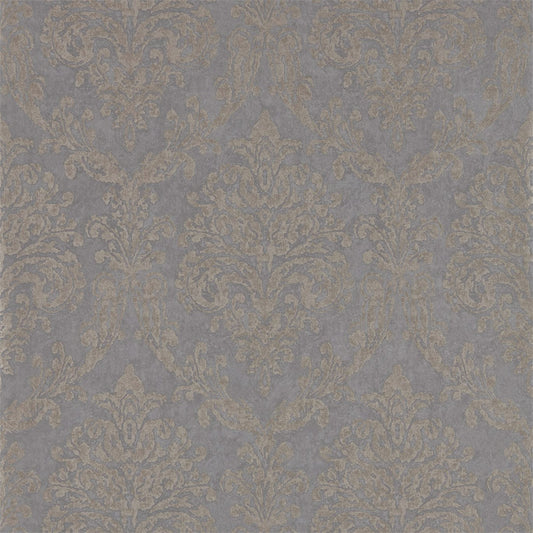 SANDERSON Riverside Damask Wallpaper Damasks Mole,Copper  Gravure - Wide Width Printed Wallpaper - DWAP216290