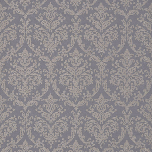 SANDERSON Riverside Damask Fabric Damasks Pewter   - DWAP235929