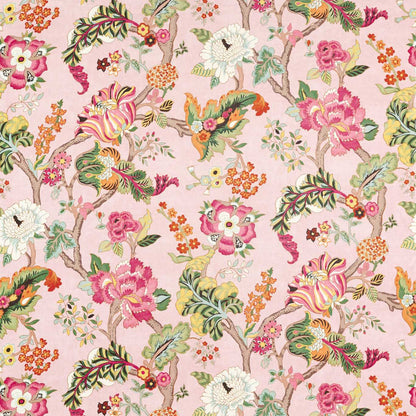 SANDERSON Fusang Tree Fabric Classic Floral Peach Blossom   - DWAT226966