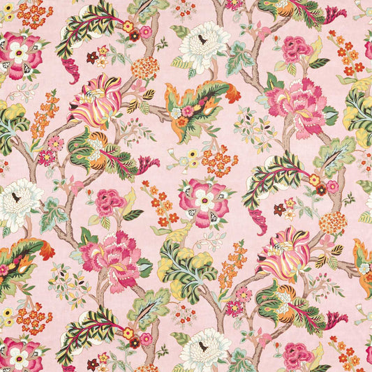 SANDERSON Fusang Tree Fabric Classic Floral Peach Blossom   - DWAT226966