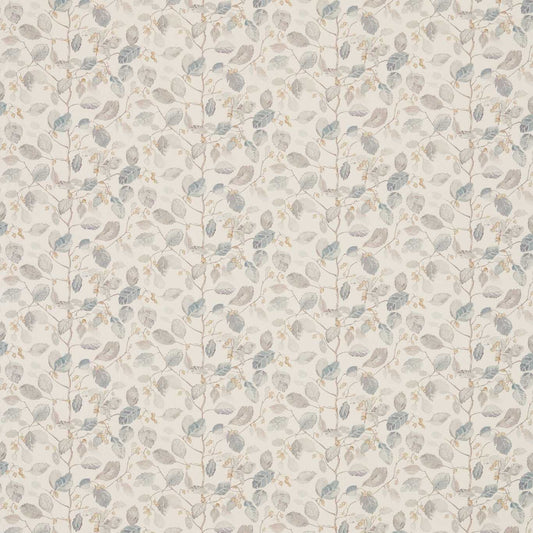 SANDERSON Woodland Berries Fabric Leaves , Trees Grey,Silver   - DWOW225531