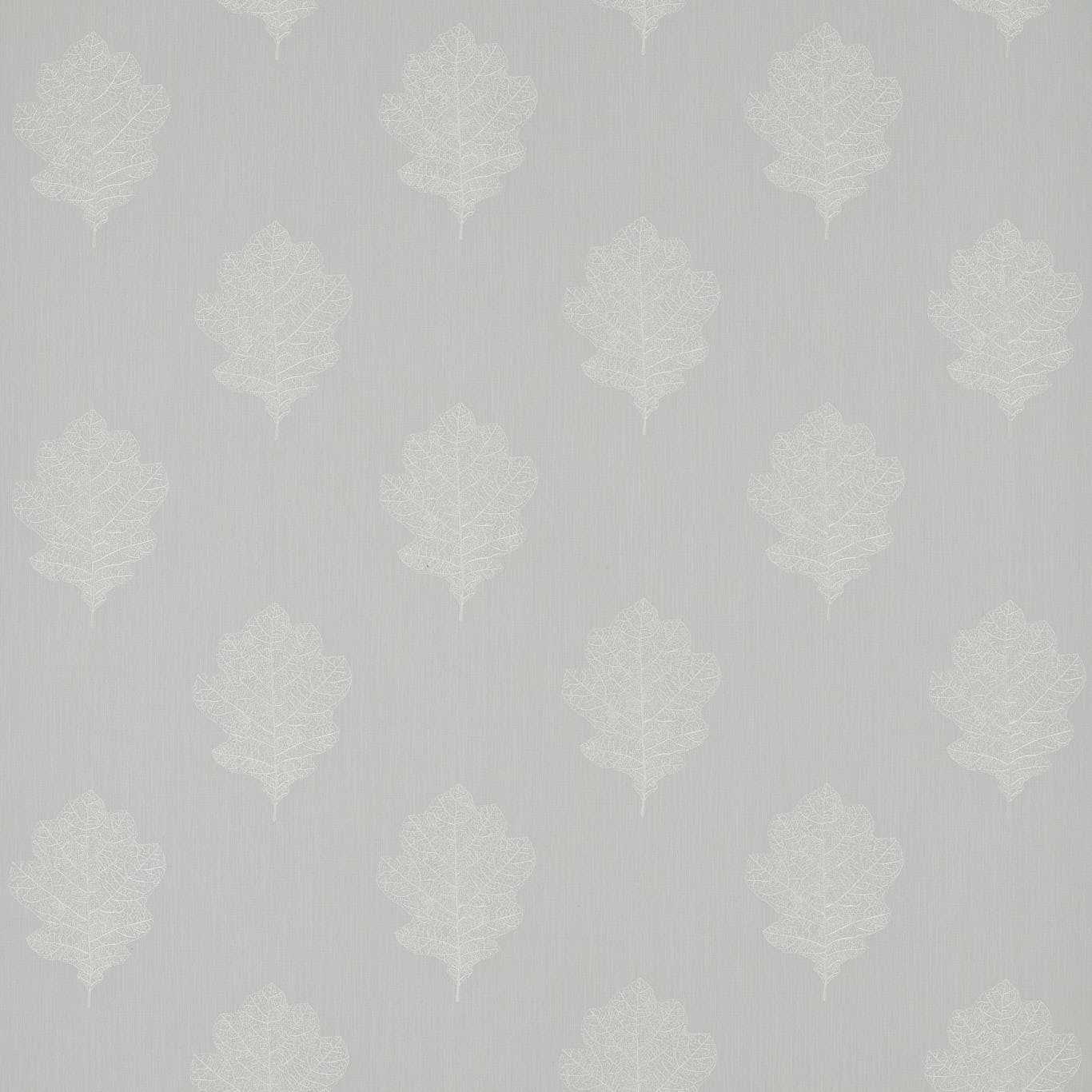 SANDERSON Oak Filigree Fabric Leaves , Trees Grey,Blue   - DWOW235602
