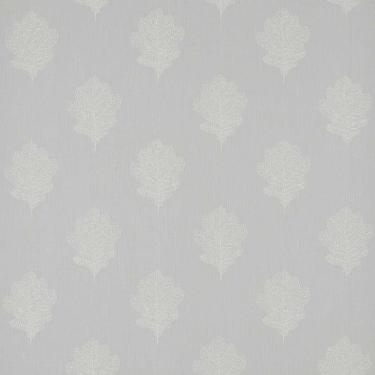 SANDERSON Oak Filigree Fabric Leaves , Trees Grey,Blue   - DWOW235602