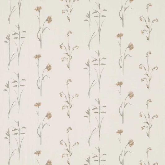 SANDERSON Meadow Grasses Fabric Leaves , Trees Sage,Honey   - DWOW235605