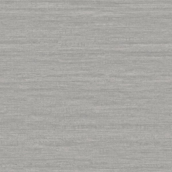 Heather gray woven fabric swatch with fine horizontal texture, soft and versatile for apparel or home decor.