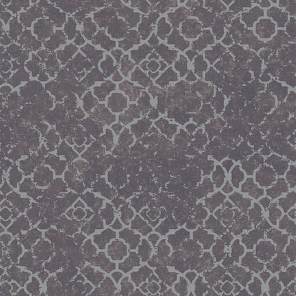 Galerie Wallcoverings Emporium Aged Quatrefoil Galerie Wallcoverings  Purple, Lilac   - DWP0246-01