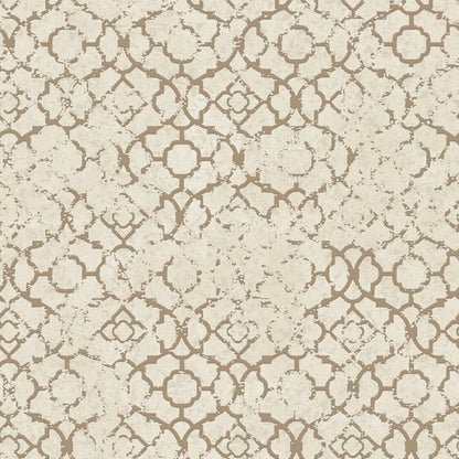Galerie Wallcoverings Emporium Aged Quatrefoil Galerie Wallcoverings  Gold   - DWP0246-05