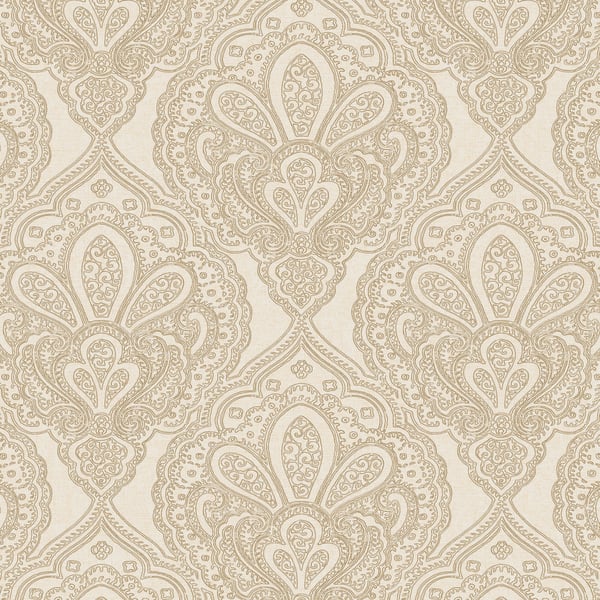 Galerie Wallcoverings Emporium Mehndi Damask Galerie Wallcoverings  Gold   - DWP0247-05