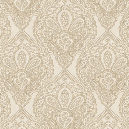 Galerie Wallcoverings Emporium Mehndi Damask Galerie Wallcoverings  Gold   - DWP0247-05