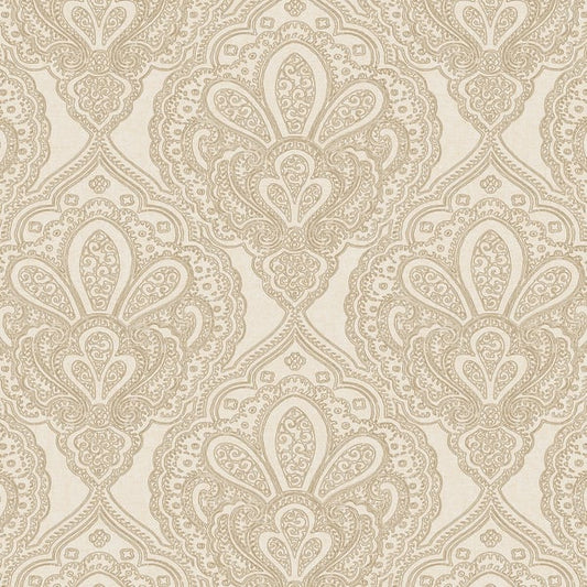 Galerie Wallcoverings Emporium Mehndi Damask Galerie Wallcoverings  Gold   - DWP0247-05