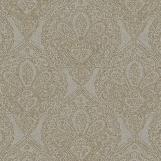 Galerie Wallcoverings Emporium Mehndi Damask Galerie Wallcoverings  Gold   - DWP0247-06