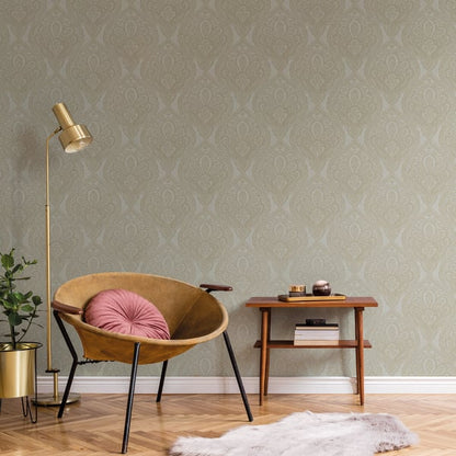 Galerie Wallcoverings Emporium Mehndi Damask Galerie Wallcoverings  Gold   - DWP0247-06