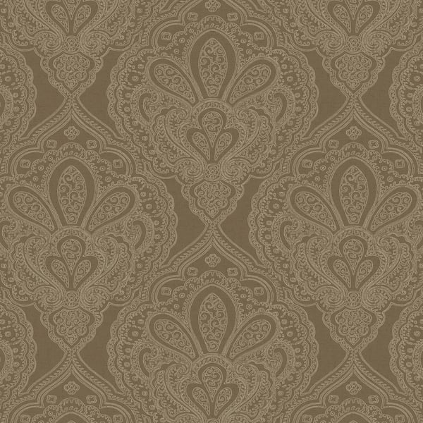 Galerie Wallcoverings Emporium Mehndi Damask Galerie Wallcoverings  Gold   - DWP0247-07