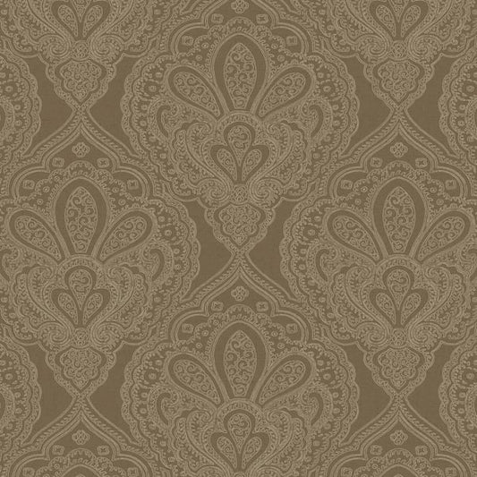 Galerie Wallcoverings Emporium Mehndi Damask Galerie Wallcoverings  Gold   - DWP0247-07