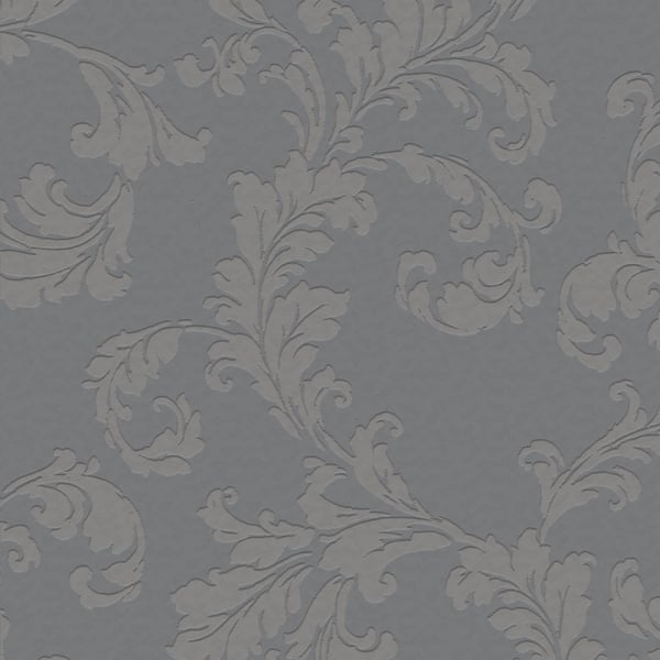 Galerie Wallcoverings Emporium Acanthus trail Galerie Wallcoverings  Silver Grey   - DWP0250-02