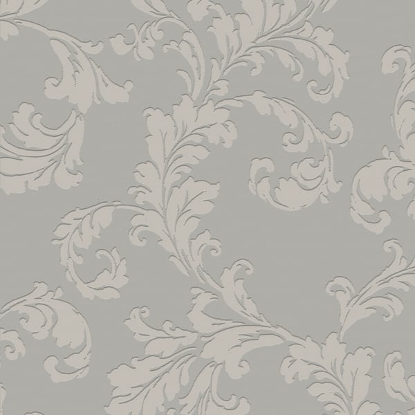 Galerie Wallcoverings Emporium Acanthus trail Galerie Wallcoverings  Silver Grey   - DWP0250-03
