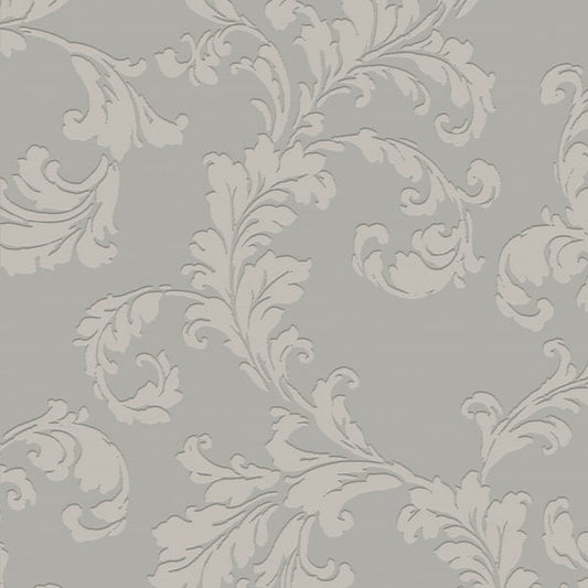 Galerie Wallcoverings Emporium Acanthus trail Galerie Wallcoverings  Silver Grey   - DWP0250-03