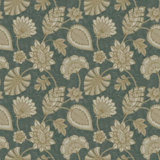 Galerie Wallcoverings Elegance Flower Fan Galerie Wallcoverings  Green   - DWP0351-01