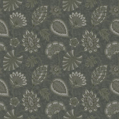 Galerie Wallcoverings Elegance Flower Fan Galerie Wallcoverings  Silver Grey   - DWP0351-02