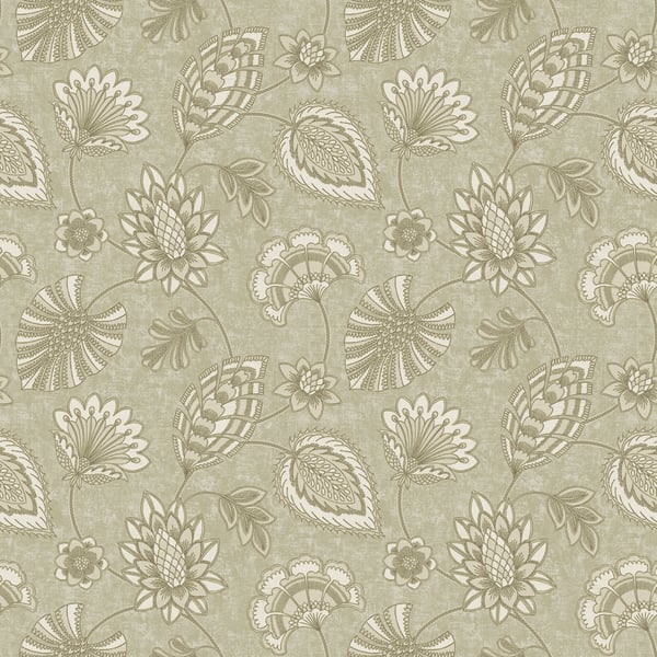 Galerie Wallcoverings Elegance Flower Fan Galerie Wallcoverings  Beige   - DWP0351-03