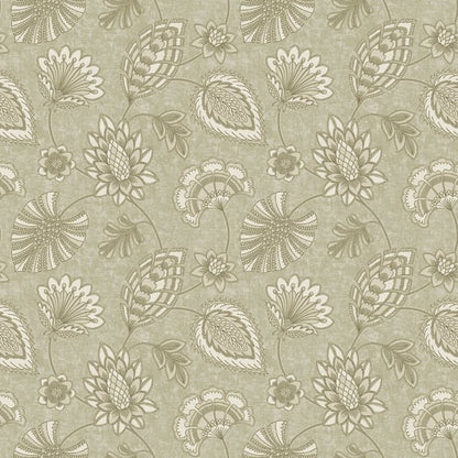 Galerie Wallcoverings Elegance Flower Fan Galerie Wallcoverings  Beige   - DWP0351-03