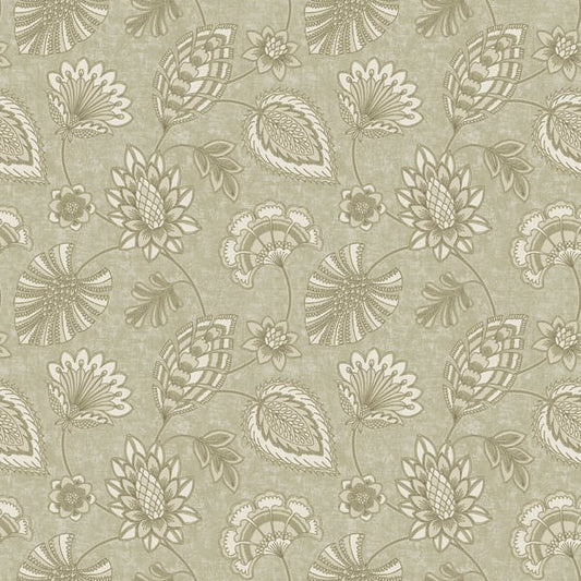 Galerie Wallcoverings Elegance Flower Fan Galerie Wallcoverings  Beige   - DWP0351-03