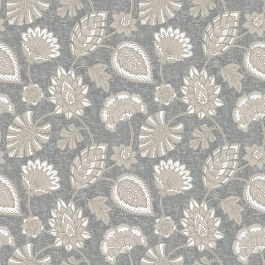 Galerie Wallcoverings Elegance Flower Fan Galerie Wallcoverings  Silver Grey   - DWP0351-04