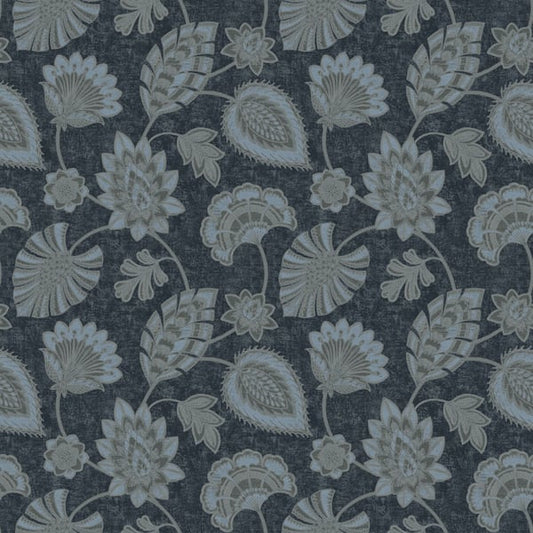 Galerie Wallcoverings Elegance Flower Fan Galerie Wallcoverings  Blue   - DWP0351-06