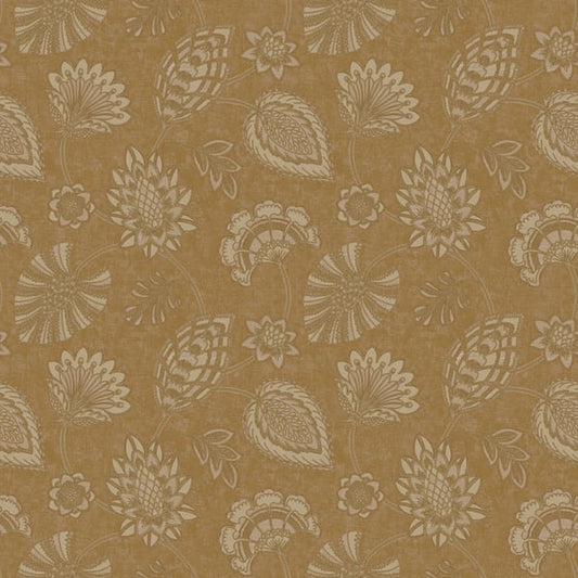 Galerie Wallcoverings Elegance Flower Fan Galerie Wallcoverings  Bronze, Brown   - DWP0351-07