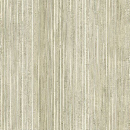 Beige wallpaper with vertical cream stripes and subtle texture, modern wallcovering for interiors.