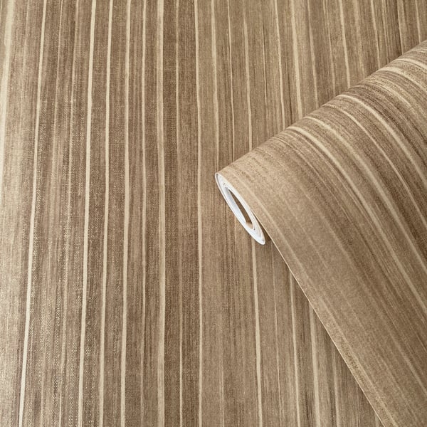 Galerie Wallcoverings Elegance Vertical Stripe Galerie Wallcoverings  Bronze, Brown   - DWP0352-06