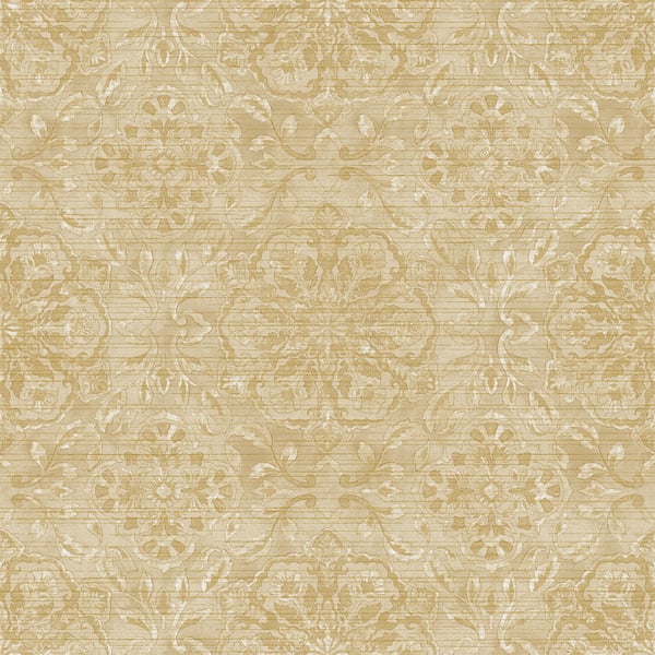 Galerie Wallcoverings Elegance Floral Stripe Galerie Wallcoverings  Beige   - DWP0353-03