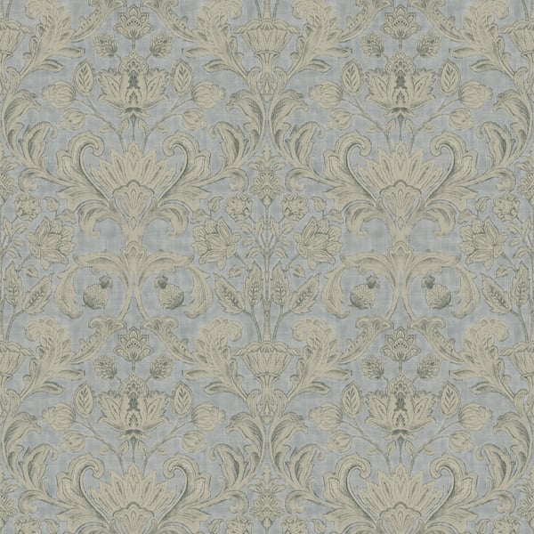 Galerie Wallcoverings Elegance Damask Galerie Wallcoverings  Silver Grey   - DWP0354-04