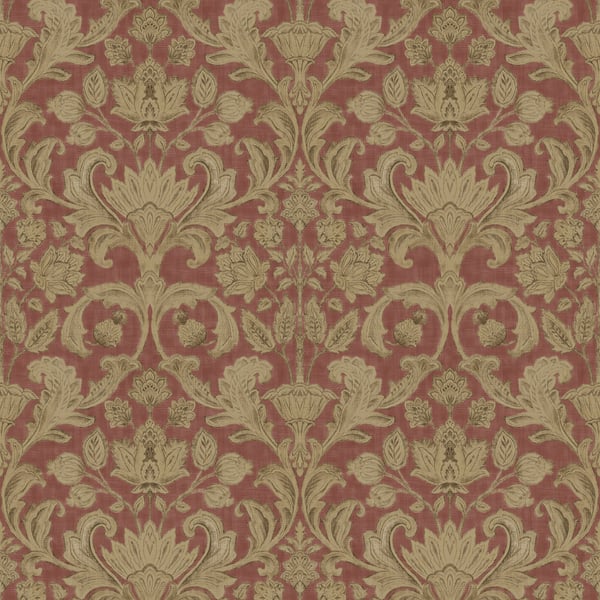 Galerie Wallcoverings Elegance Damask Galerie Wallcoverings  Red   - DWP0354-06