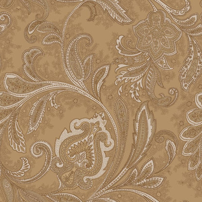 Galerie Wallcoverings Elegance Paisley Galerie Wallcoverings  Bronze, Brown   - DWP0355-06