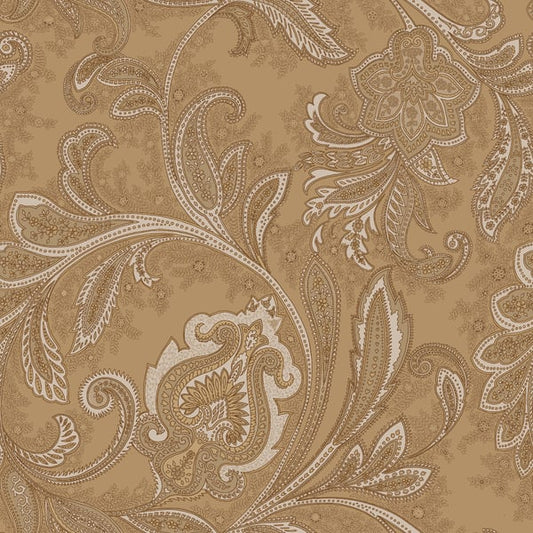 Galerie Wallcoverings Elegance Paisley Galerie Wallcoverings  Bronze, Brown   - DWP0355-06