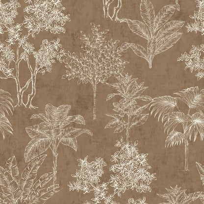 Galerie Wallcoverings Zen Floating Foliage Galerie Wallcoverings  Beige   - DWP0361-02