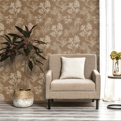 Galerie Wallcoverings Zen Floating Foliage Galerie Wallcoverings  Beige   - DWP0361-02