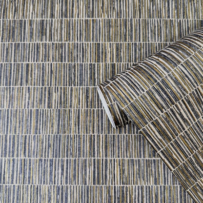 Galerie Wallcoverings Zen Bamboo Screen Galerie Wallcoverings  Silver, Grey   - DWP0362-05