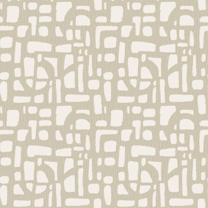 Galerie Wallcoverings Zen Chunky Geo Galerie Wallcoverings  Cream   - DWP0364-02